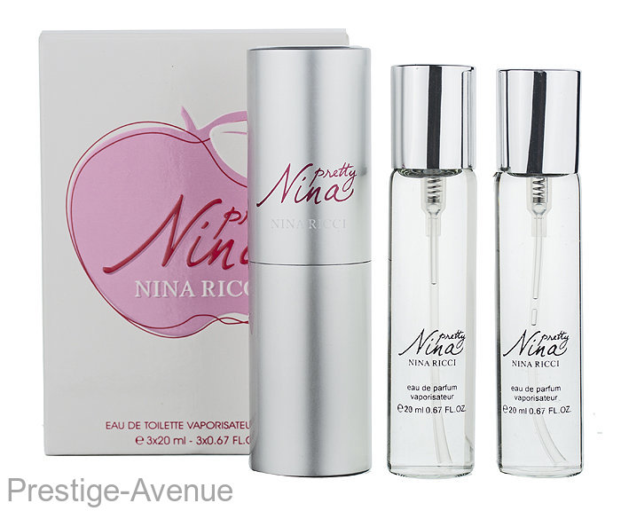 Nina ricci nina pretty. нина ричи претти мини парфюм для женщин 3х20 мл., цена 1 073,50 руб., купить cаратов - tiu.ru (id# 594.