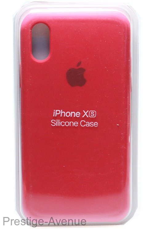 Силиконовый чехол для iPhone XS красный