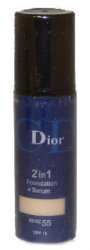 Тональный крем Dior 2in1 Foundation + Serum spf 15 30ml (синий)