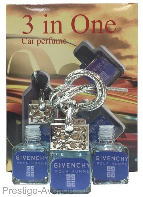 Автомобильный ароматизатор Givenchy Pour Homme Blue Label 3 в 1