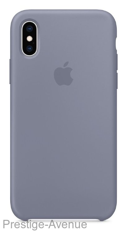 Силиконовый чехол для iPhone XS -Тёмная лаванда (Lavender Gray)