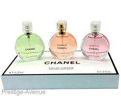 Подарочный женский набор Chanel Chance 3x30мл