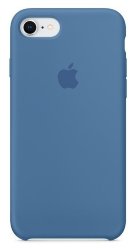 Силиконовый чехол для iPhone 7/8 - Синий деним (Denim Blue)