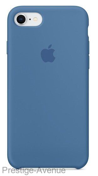 Силиконовый чехол для iPhone 7/8 - Синий деним (Denim Blue)