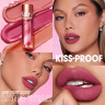 Водостойкая матовая помада O.TWO.O New Trending Lip Gloss Marbling Water Proof Matt Finish Lip Stick SC057 #03 Cocoa Brown
