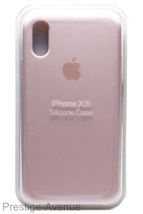 Силиконовый чехол для iPhone XS светло-сиреневый