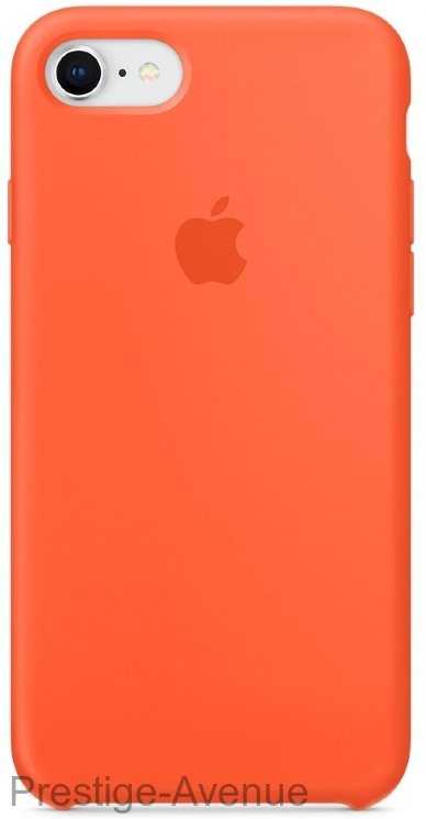 Силиконовый чехол для iPhone 7/8 -Оранжевый шафран (Spicy Orange)