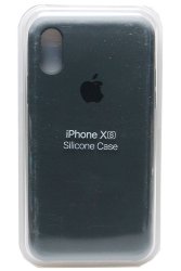Силиконовый чехол для iPhone XS черный