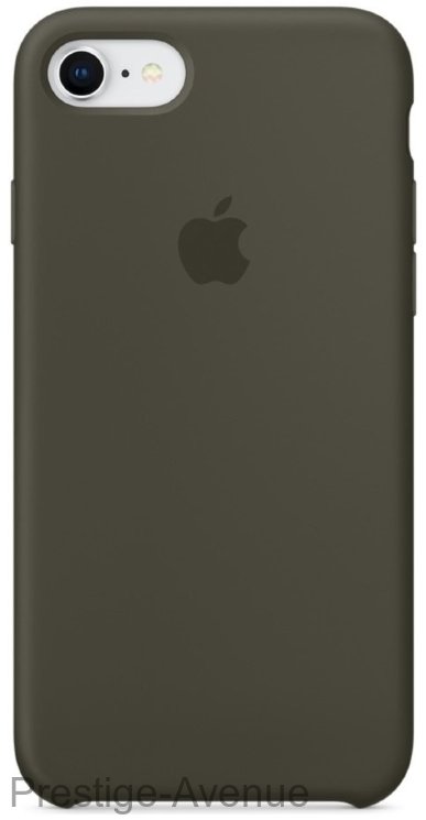 Силиконовый чехол для iPhone 7/8 -Тёмно-оливковый (Dark Olive)