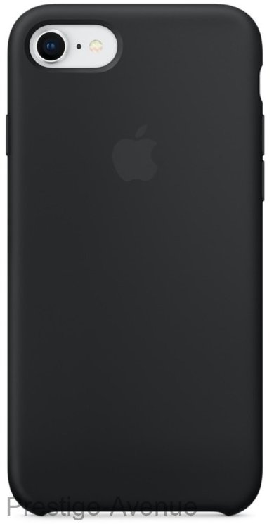 Силиконовый чехол для iPhone 7/8 -Черный (Black)
