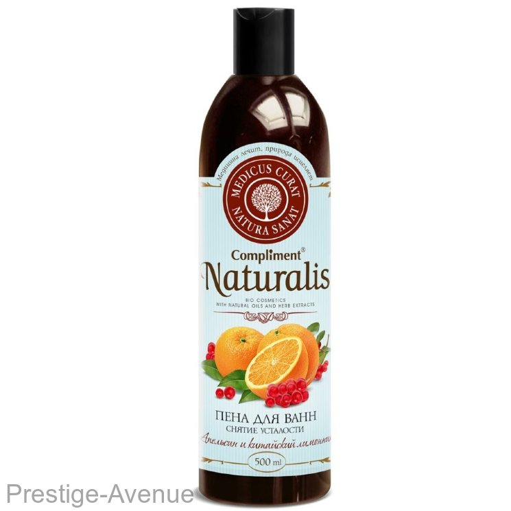 Пена для ванн Сompliment Naturalis Апельсин и китайский лимонник 500 мл