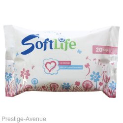 Влажные салфетки SoftLife для интимной гигиены 20шт.