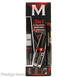 Косметический набор 3в1 Morphe Eyeliner & Mascara & Eyebrow Pencil
