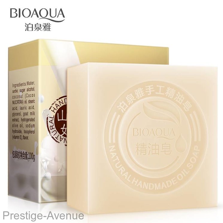 Натуральное мыло BioAqua с козьим молоком 100гр арт. 9780
