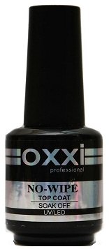 Верхнее покрытие для гель лака (без липкого слоя) OXXI No Wipe Top Coat 15 ml