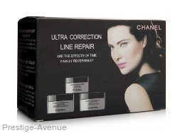 Косметический набор в подарочной упаковке, 3 в 1, Chanel "Ultra Correction Line Repair"