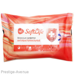 SoftLife салфетки влажные антибактериальные 20 шт