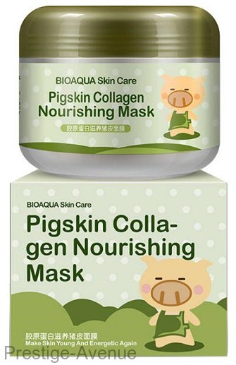Питательная коллагеновая маска Bioaqua Pigskin Collagen Nourishing Mask 100g