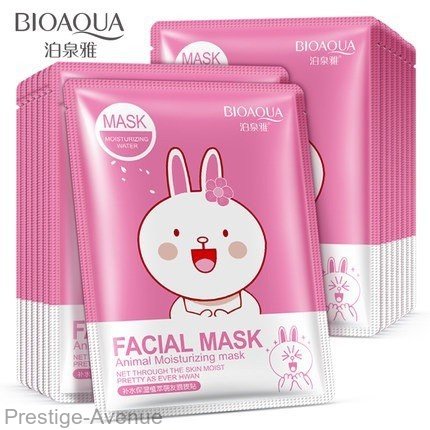 Маска с эссенцией вишневого цвета BioAqua Fasial Animal Mask 30г арт. 8470
