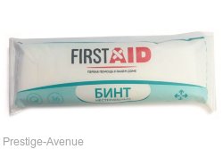 First Aid бинт марлевый медицинский нестерильный 7х14см