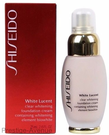 Тональный крем Shiseido White Lucent 75 мл (красная упаковка)