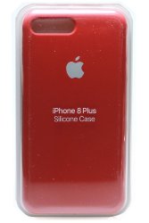 Силиконовый чехол для iPhone 7/8 Plus темно-красный