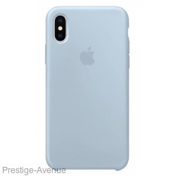 Силиконовый чехол для iPhone XR (Светло-Голубой)