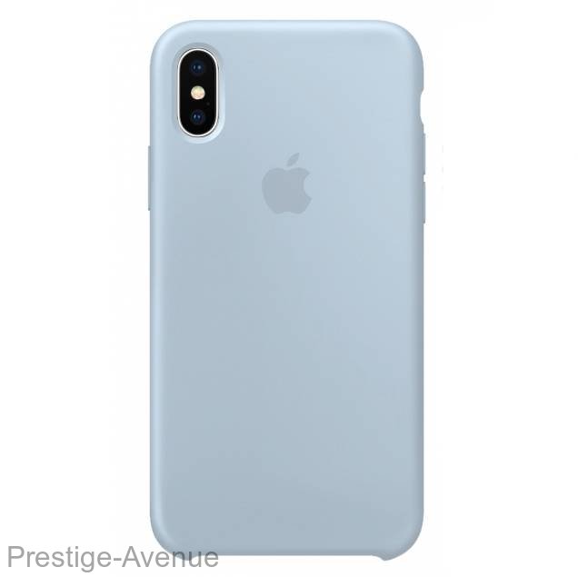 Силиконовый чехол для iPhone XR (Светло-Голубой)