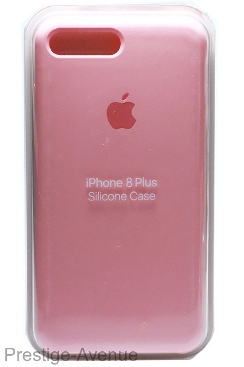 Силиконовый чехол для iPhone 7/8 Plus темно-розовый