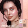 O.TWO.O Пудра-хайлайтер для макияж, 4 цвета арт. SC045  Moonlight Rose #01 7.5 g.