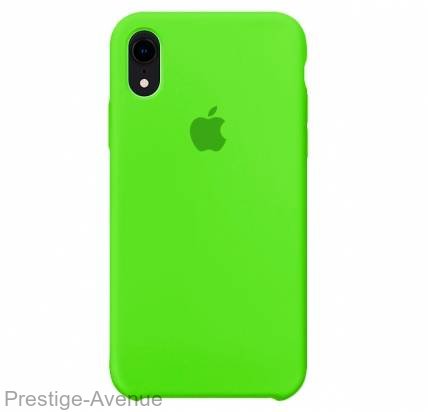 Силиконовый чехол для iPhone XR (ярко-зеленый)
