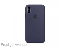 Силиконовый чехол для iPhone XR Silicone Case Midnight Blue