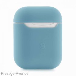 Силиконовый чехол для Apple AirPods 2 Silicone Case (светло голубой)