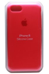 Силиконовый чехол для iPhone 7/8 красный