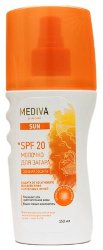 Молочко для загара Mediva SUN SPF 20, 150 мл