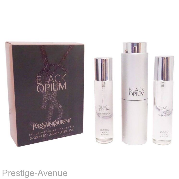 Yves saint Lauren - Парфюмированная вода Black Opium 3*20 мл