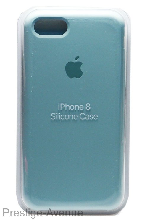 Силиконовый чехол для iPhone 7/8 темно-голубой