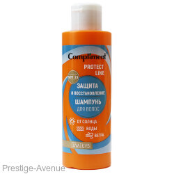 Compliment Protect Line Шампунь для волос Защита и восстановление от солнца, воды, ветра, 150мл