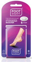 Пластырь Foot Expert гидроколлоидный от влажных мозолей 4,4 см х 6,9 см XL - 5шт