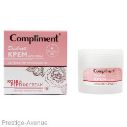 Compliment Rose&Peptide Крем для лица дневной активатор молодости, 50мл