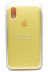 Силиконовый чехол для iPhone XR золотой 1