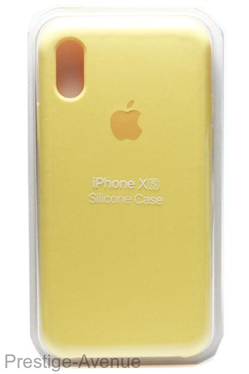 Силиконовый чехол для iPhone XR золотой 1