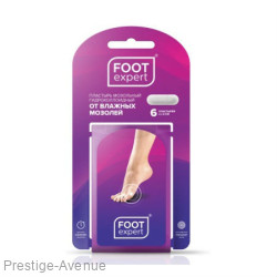 Пластырь Foot Expert гидроколлоидный от влажных мозолей 2см х 6см (6 шт.)