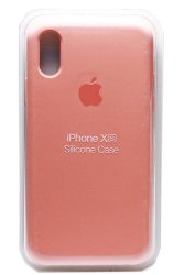 Силиконовый чехол для iPhone XR коралловый 1