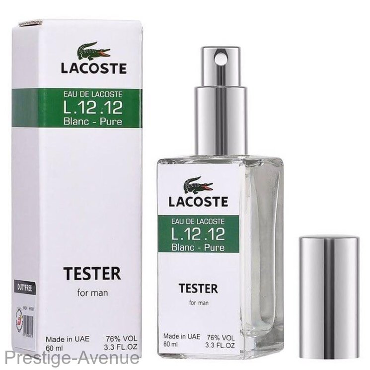 Тестер Lacoste Eau De Lacoste L.12.12 Blanc - Pure 60 ml  Made In UAE