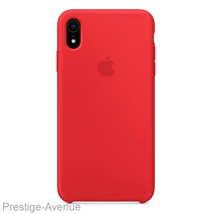 Силиконовый чехол для iPhone XR красный 1