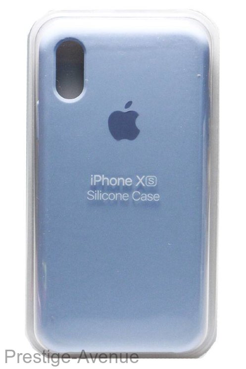 Силиконовый чехол для iPhone XR светло-синий 1