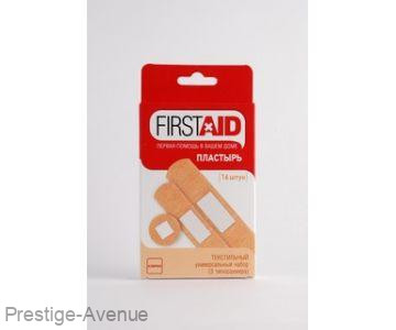 FirstAid пластырь набор универсальный текстильный 16 шт.
