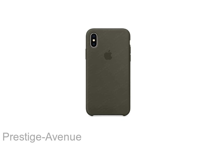 Силиконовый чехол для iPhone XR Тёмно-оливковый