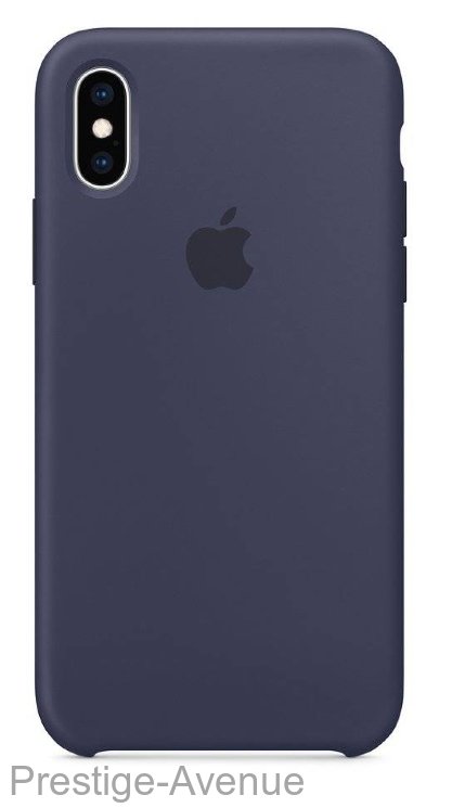 Силиконовый чехол для iPhone XR Тёмно-синий (Midnight Blue) 1